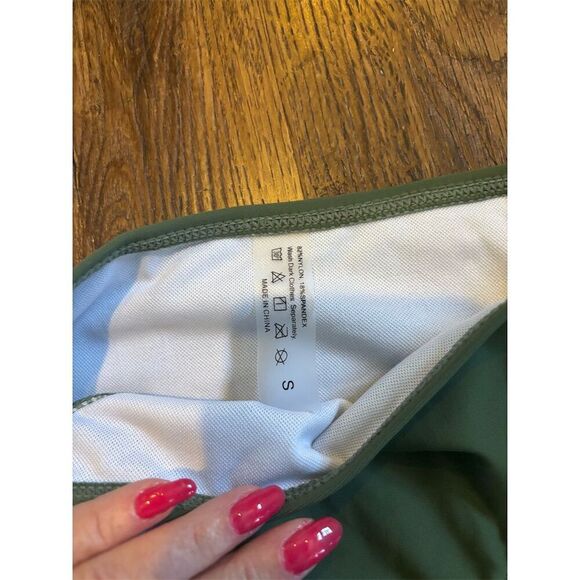 Hisaguhe Women's Dark Green Tie-Side Triangle Bikini Set Size S - Picture 6 of 12